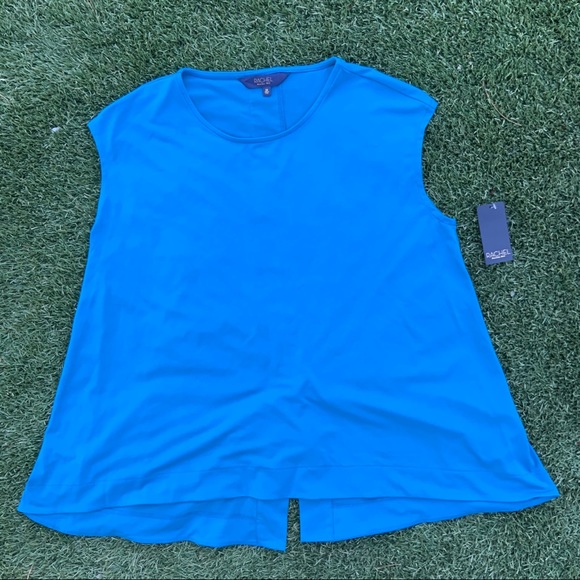 RACHEL Rachel Roy Tops - Rachel Rachel Roy Blue Knit Top Plus Size 0X